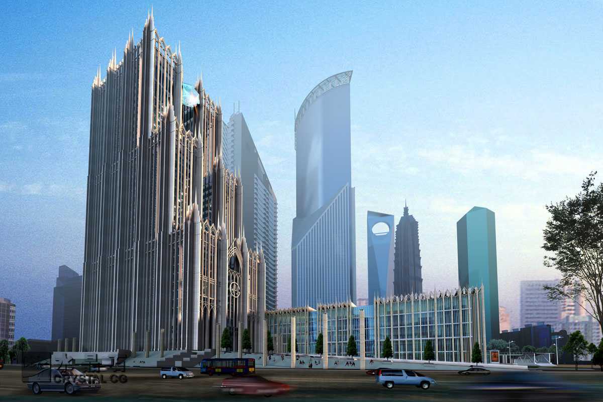 水晶石建筑效果圖 - 裝修效果圖 - 土木工程網